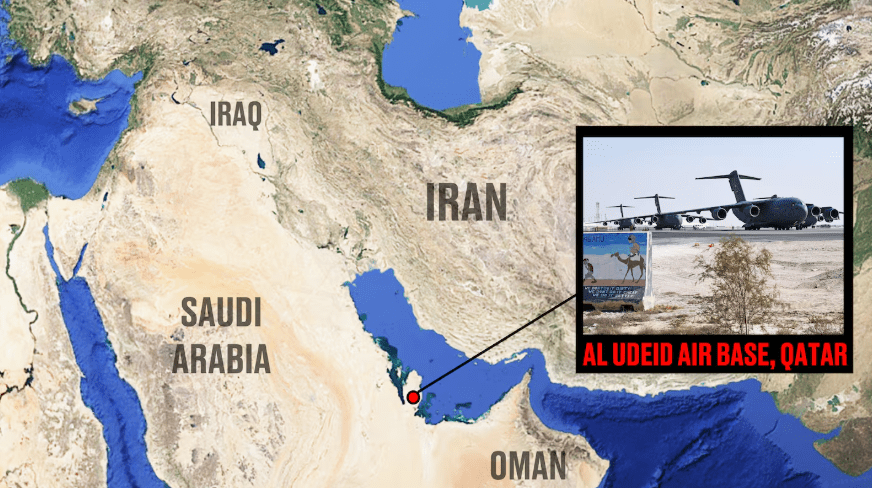 Iran attacks U.S. base Qatar - AL UDEID AIR BASE, QATAR