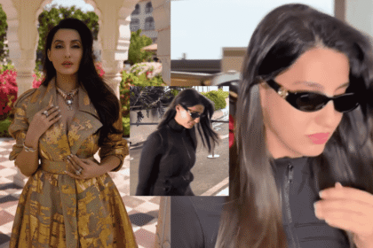 Nora Fatehi Seen Holding Back Tears at Mumbai Airport