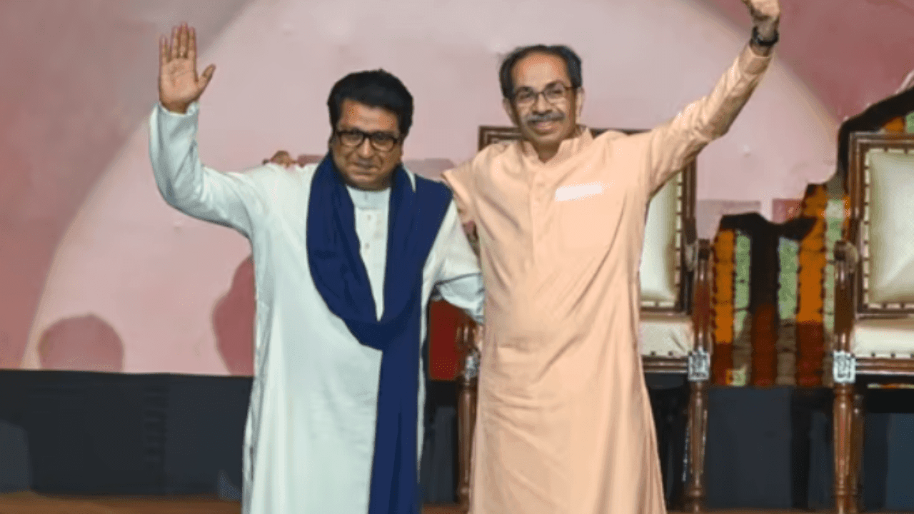 Raj Thackeray and Uddhav Thackeray Reunite After Two Decades at Grand Rally in Mumbai